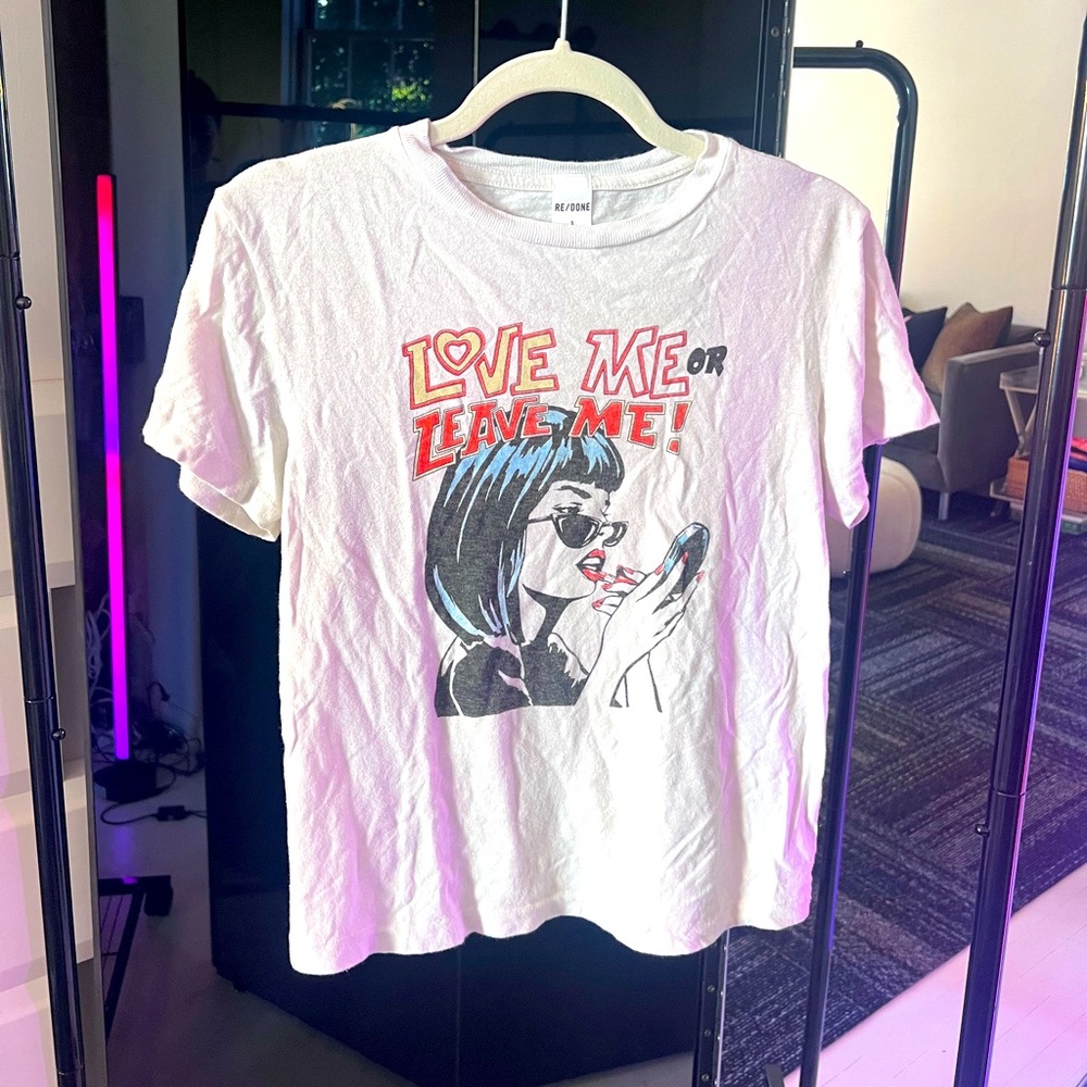 👚 RE/DONE Chic T-Shirt Sz SMALL